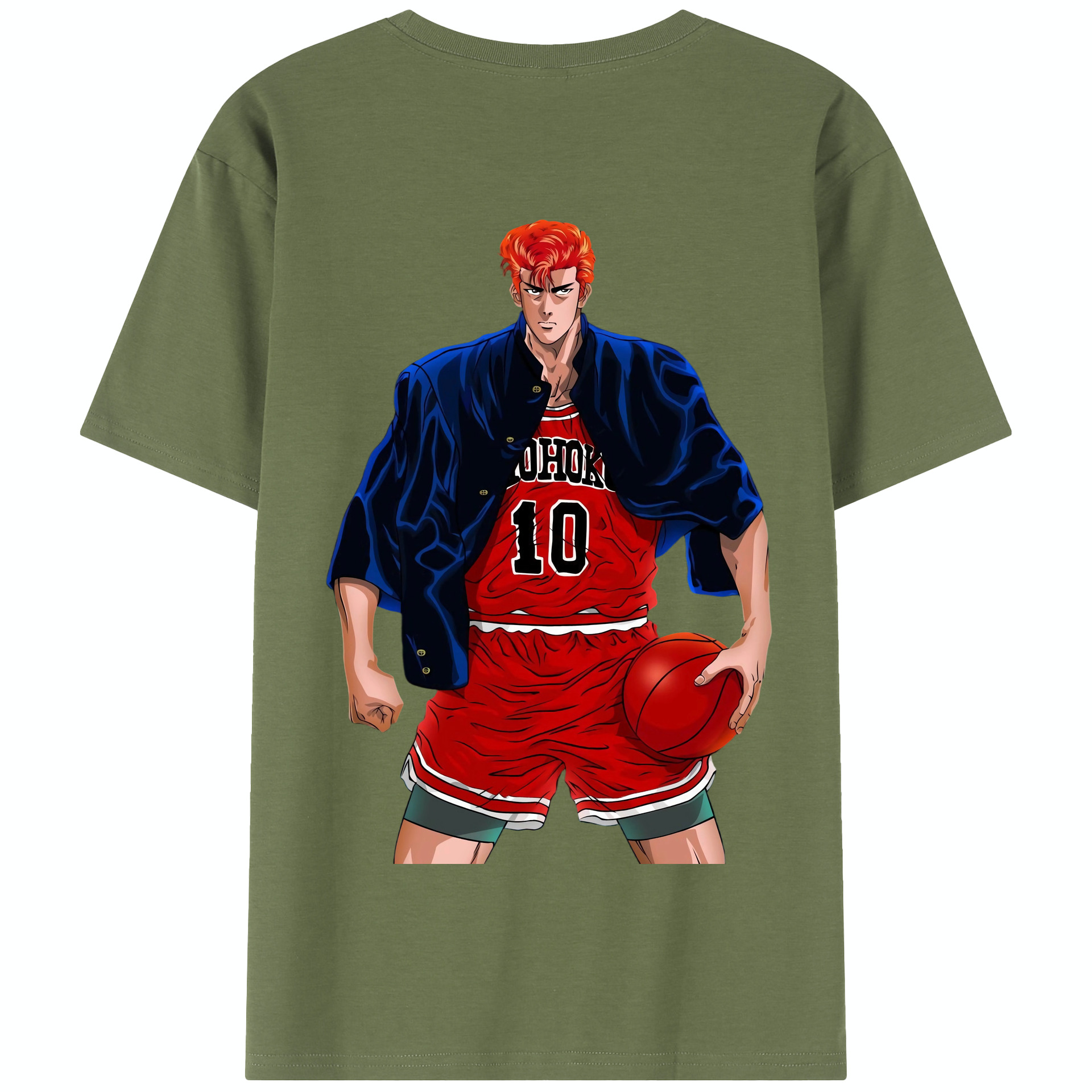 SLAM DUNK／スラムダンク 綿100％半袖Tシャツ（背面プリント）